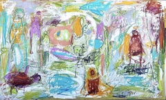 Au bord de l'eau, Painting, Oil on Canvas