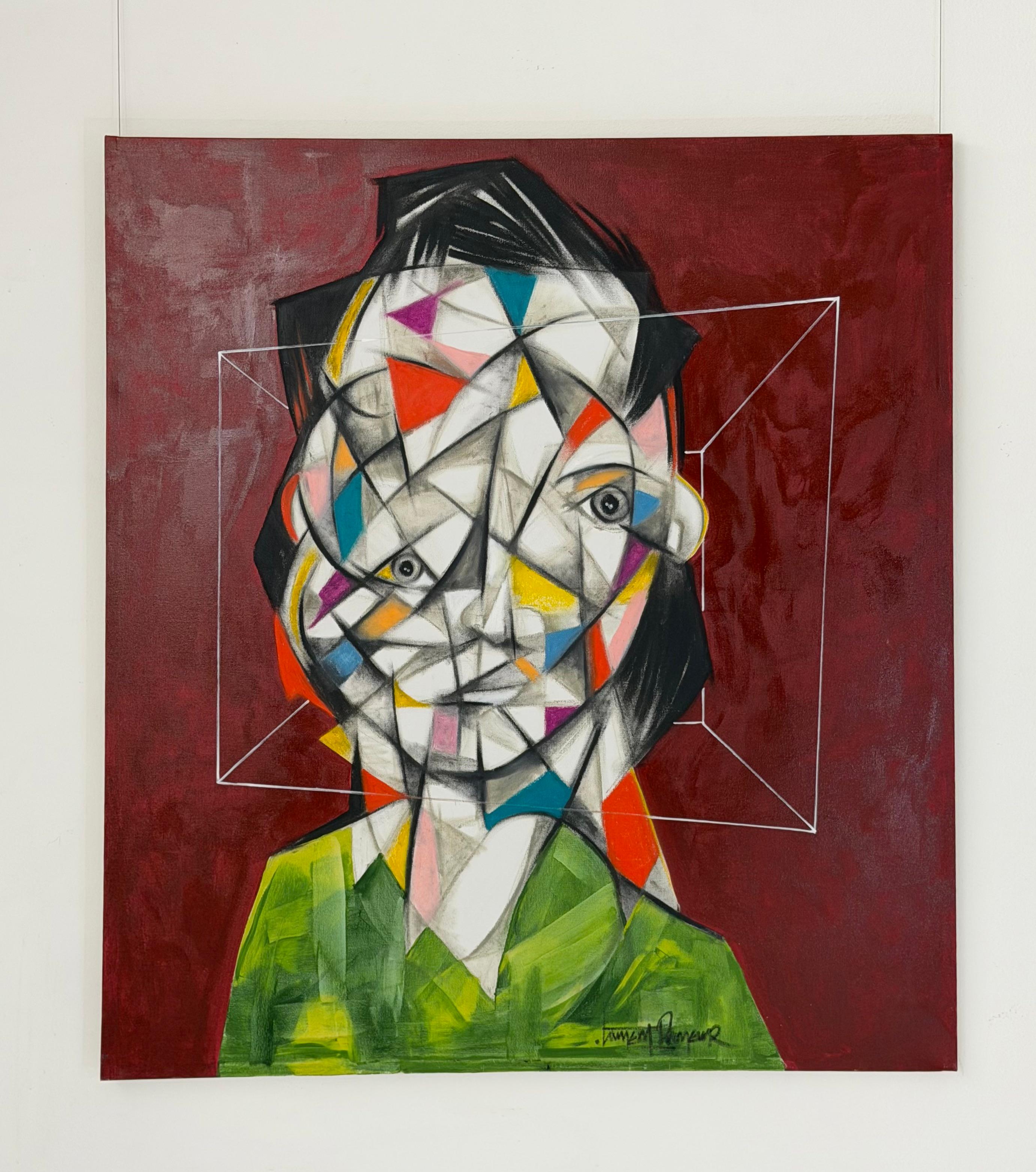 Laurent Proneur Abstract Painting – "Tiefe Besorgnis"