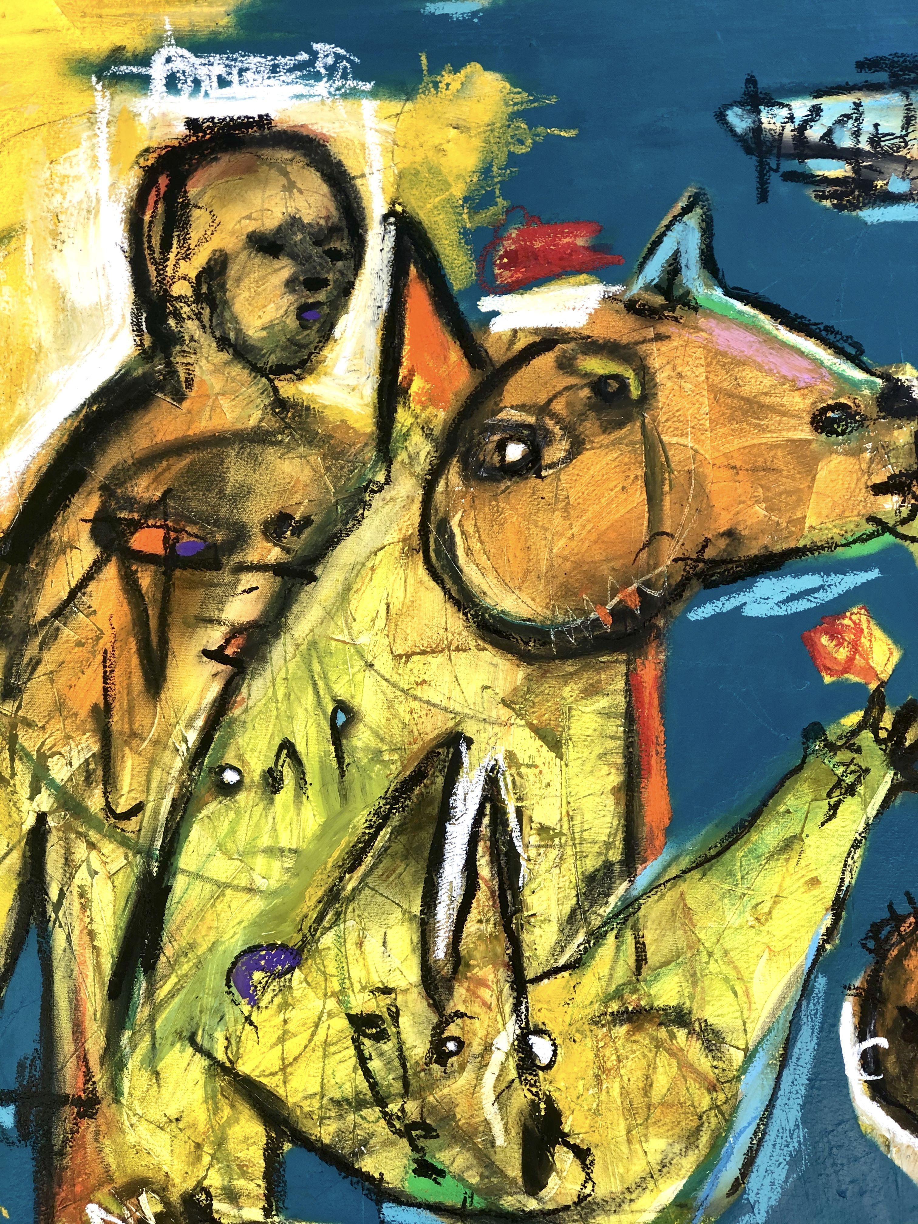 Demontiert, Gemälde, Öl auf Leinwand (Abstrakter Expressionismus), Painting, von Laurent Proneur
