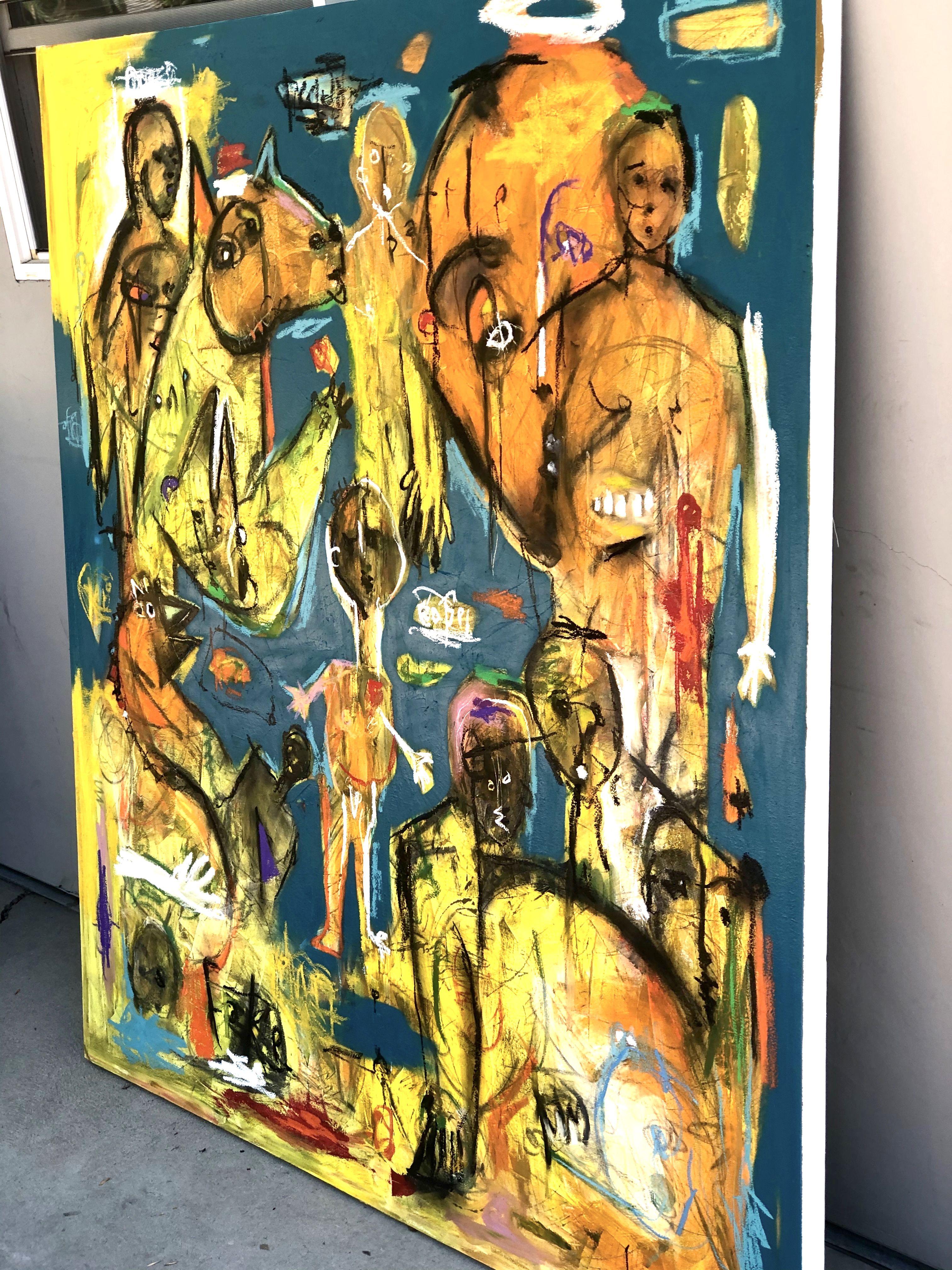 Demontiert, Gemälde, Öl auf Leinwand im Angebot 1