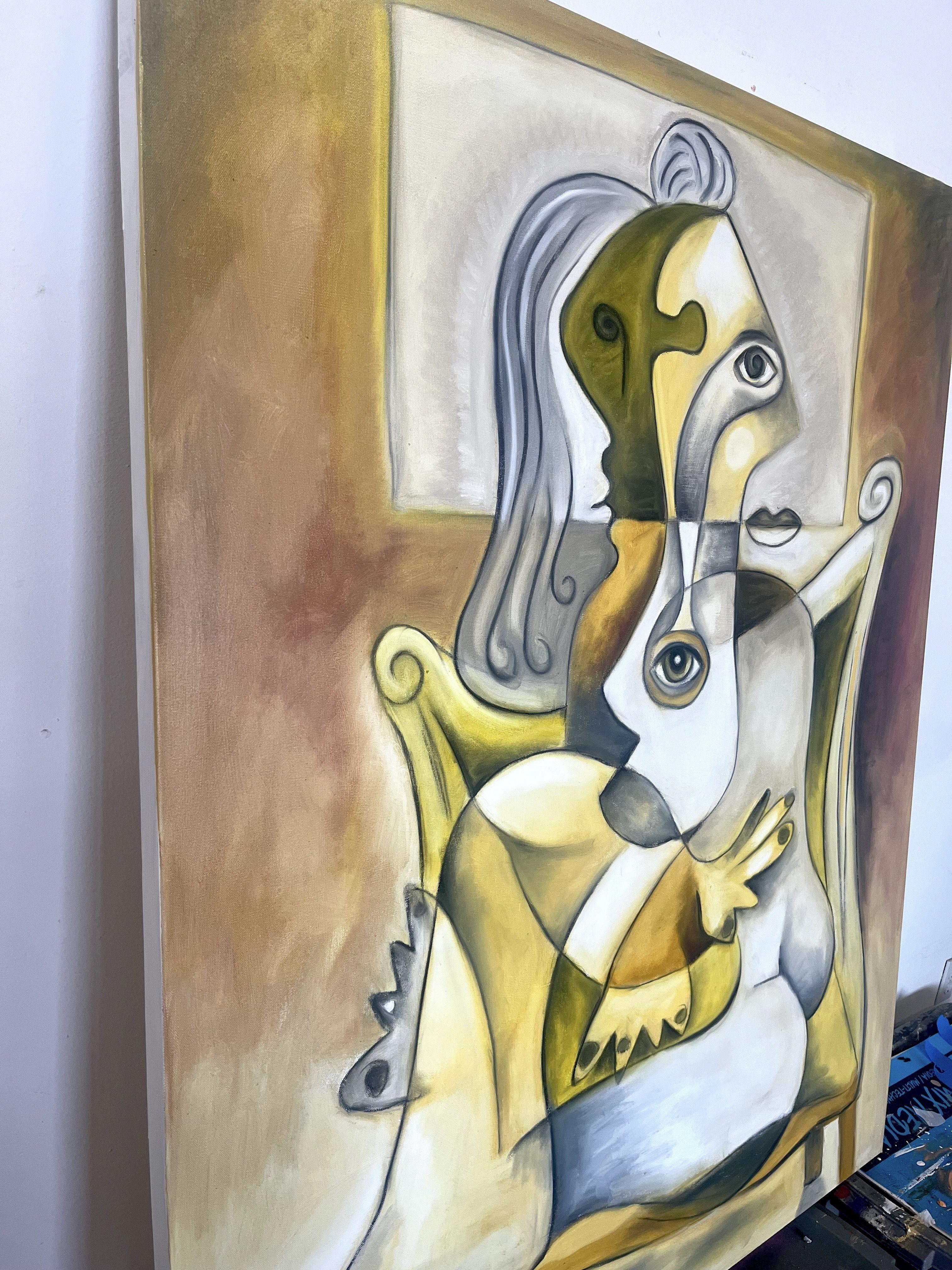 Gabriella, Pintura, Óleo sobre lienzo - Painting Expresionismo abstracto de Laurent Proneur