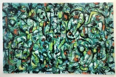 Green panic, Painting, Oil on Canvas