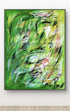 Poesia verde alla Madre Terra, Dipinto, Olio su tela