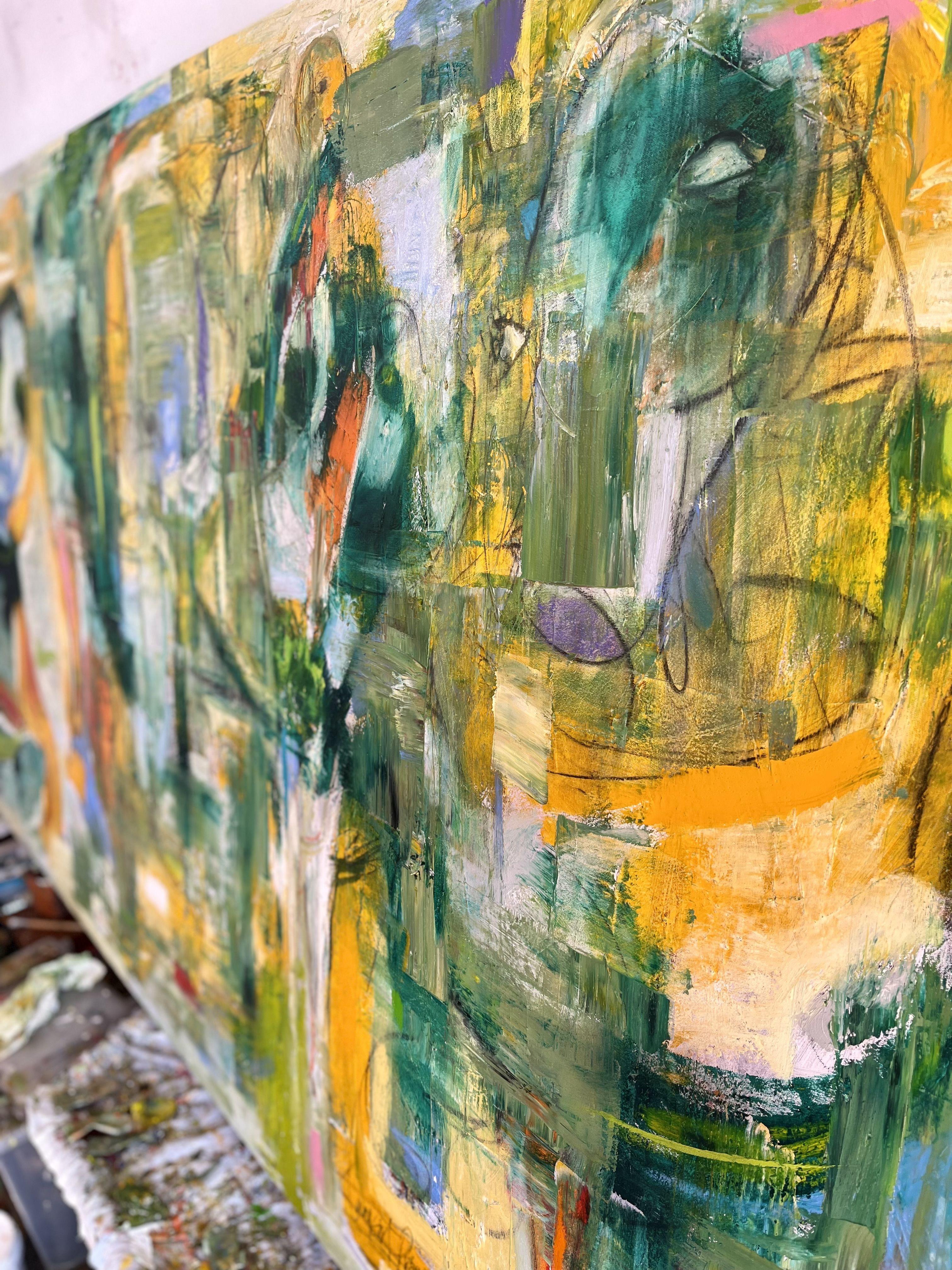 Posso sentirti, Pittura, Olio su tela - Painting Espressionismo astratto di Laurent Proneur