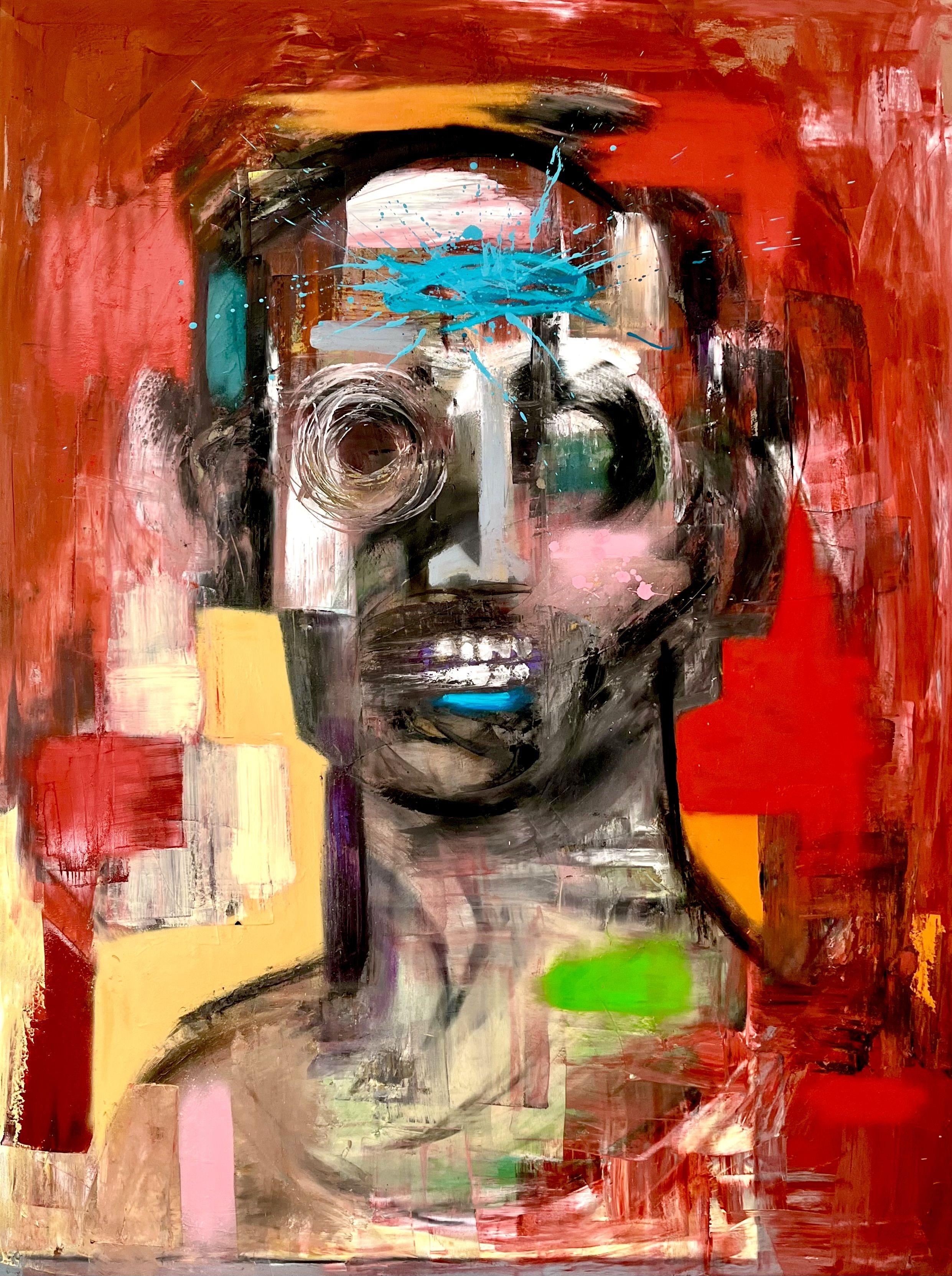 Instagram profile picture of a Zombie, everybody is in it now for no reason. :: Painting :: Expressionism :: This piece comes with an official certificate of authenticity signed by the artist :: Ready to Hang: Yes :: Signed: Yes :: Signature
