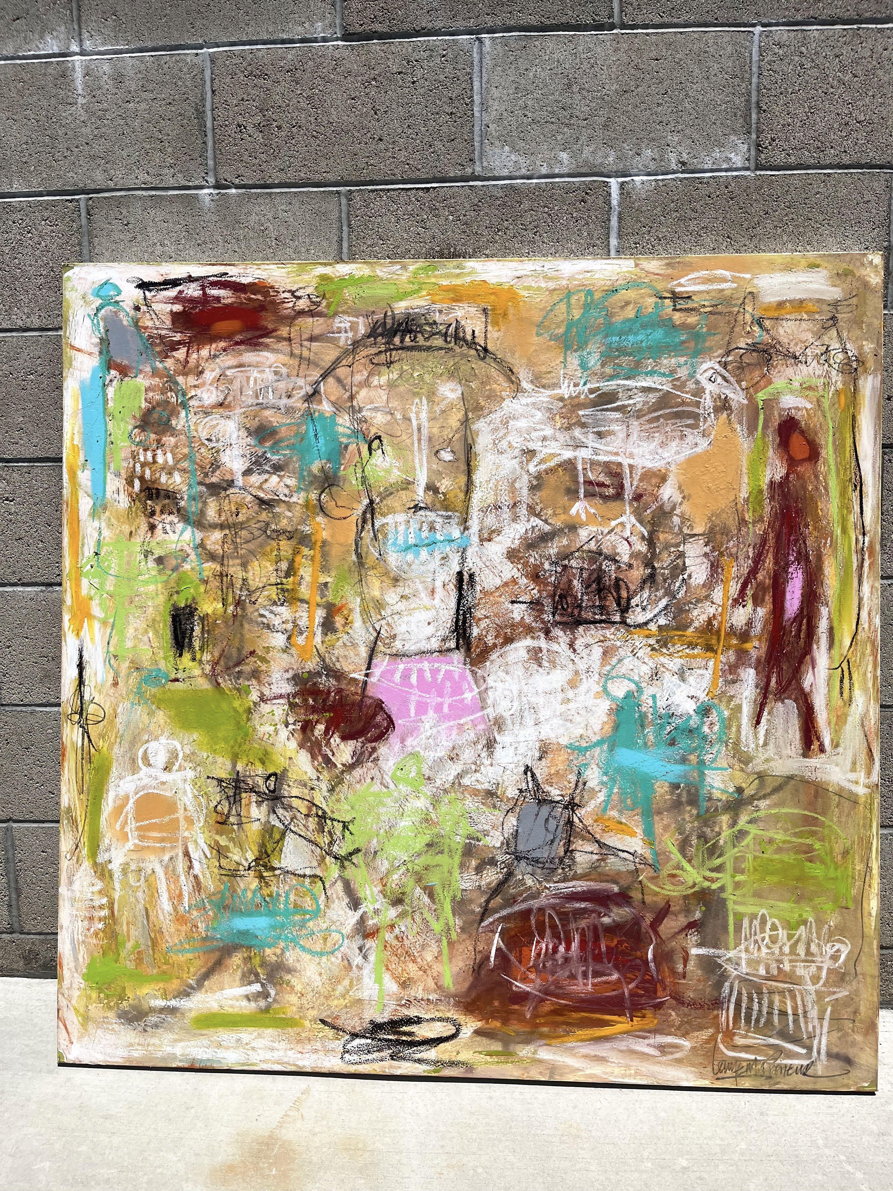 It's monday, Painting, Oil on Canvas For Sale 1