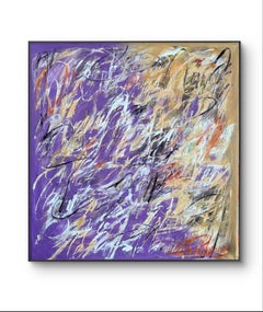 Poème sur la lavande, Peinture, Huile sur toile