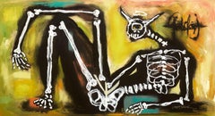 Lazy Cow, Gemälde, Öl auf Leinwand