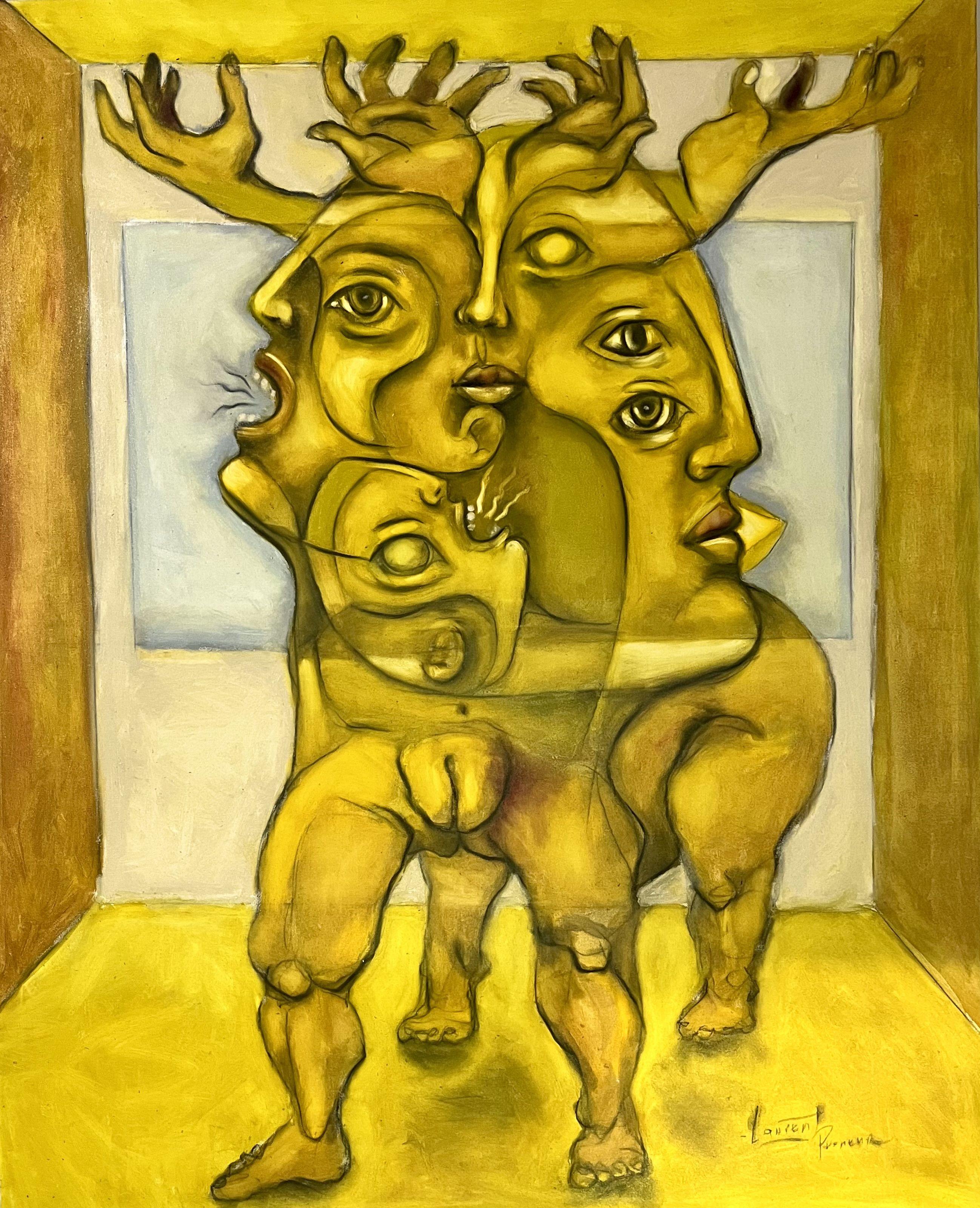 Man Elk, Painting, Oil on Canvas