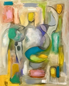 actitud moderna, Pintura, Óleo sobre lienzo