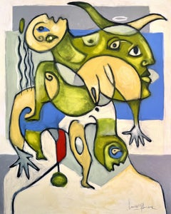 Monsieur vert, Painting, Oil on Canvas