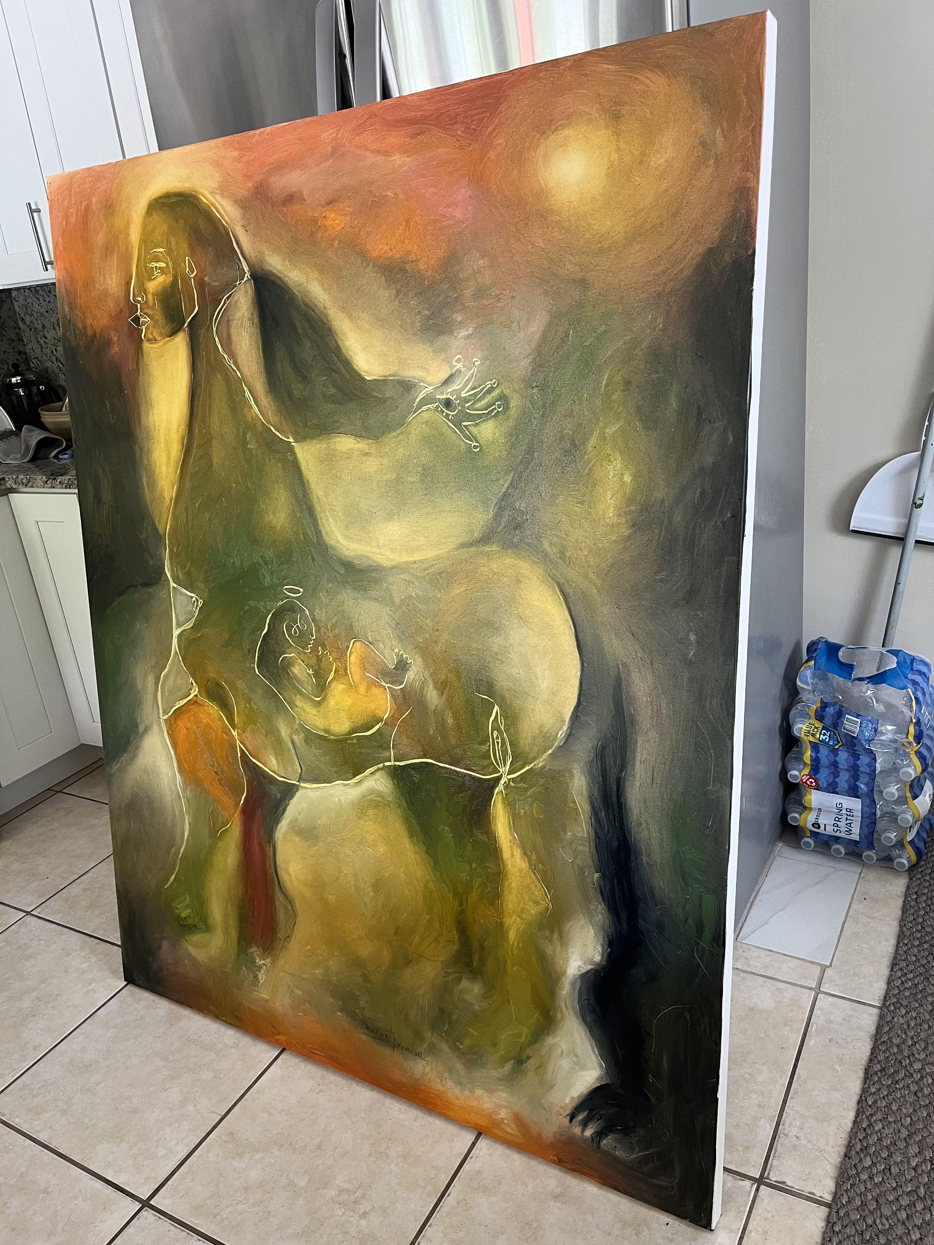 Mother, Painting, Oil on Canvas For Sale 1