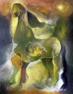 Mère, peinture, huile sur toile