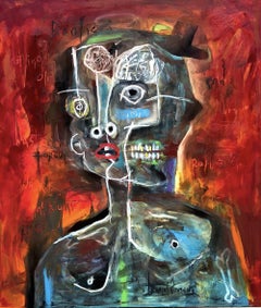 Mr frantic end, Painting, Oil on Canvas