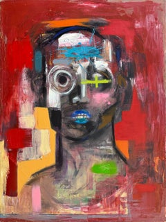 Picture of a Zombie (huge original painting on canvas)