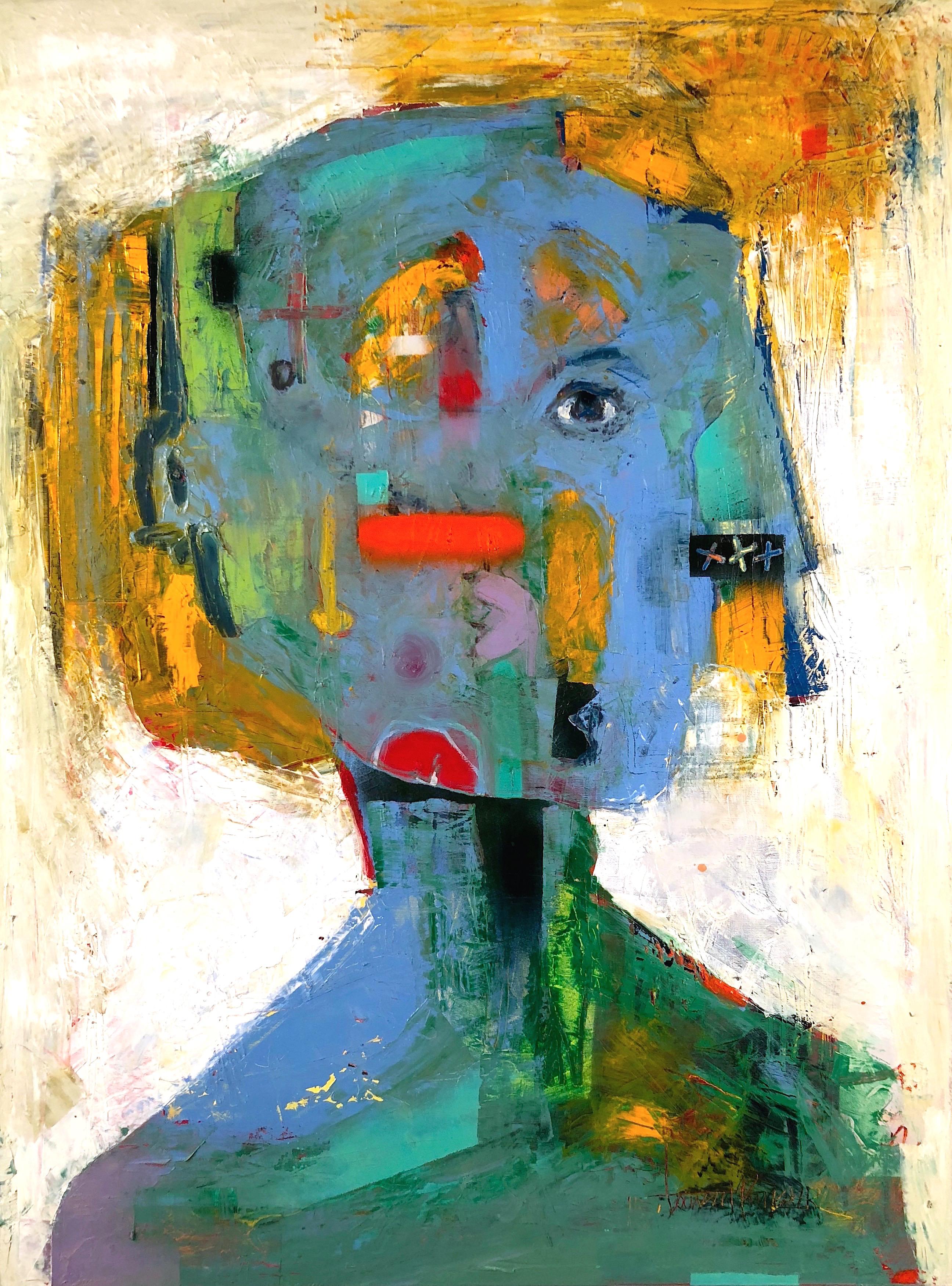 Laurent Proneur Portrait Painting – The portrait