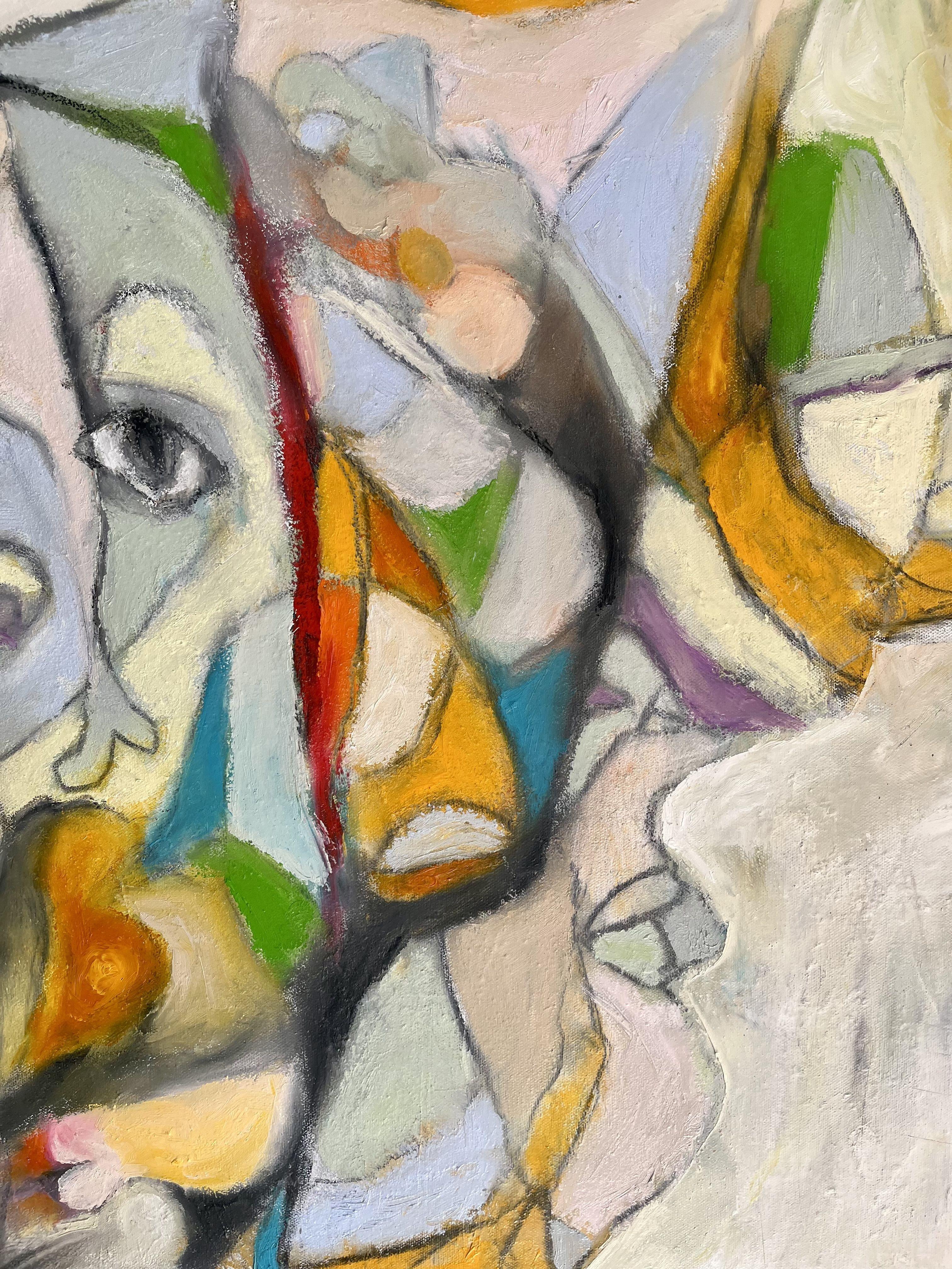 The stranger, Gemälde, Öl auf Leinwand (Abstrakter Expressionismus), Painting, von Laurent Proneur