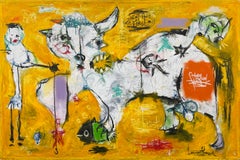 The Yellow Beast (huge original painting on canvas)