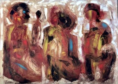 Three ways conversation, Painting, Oil on Canvas