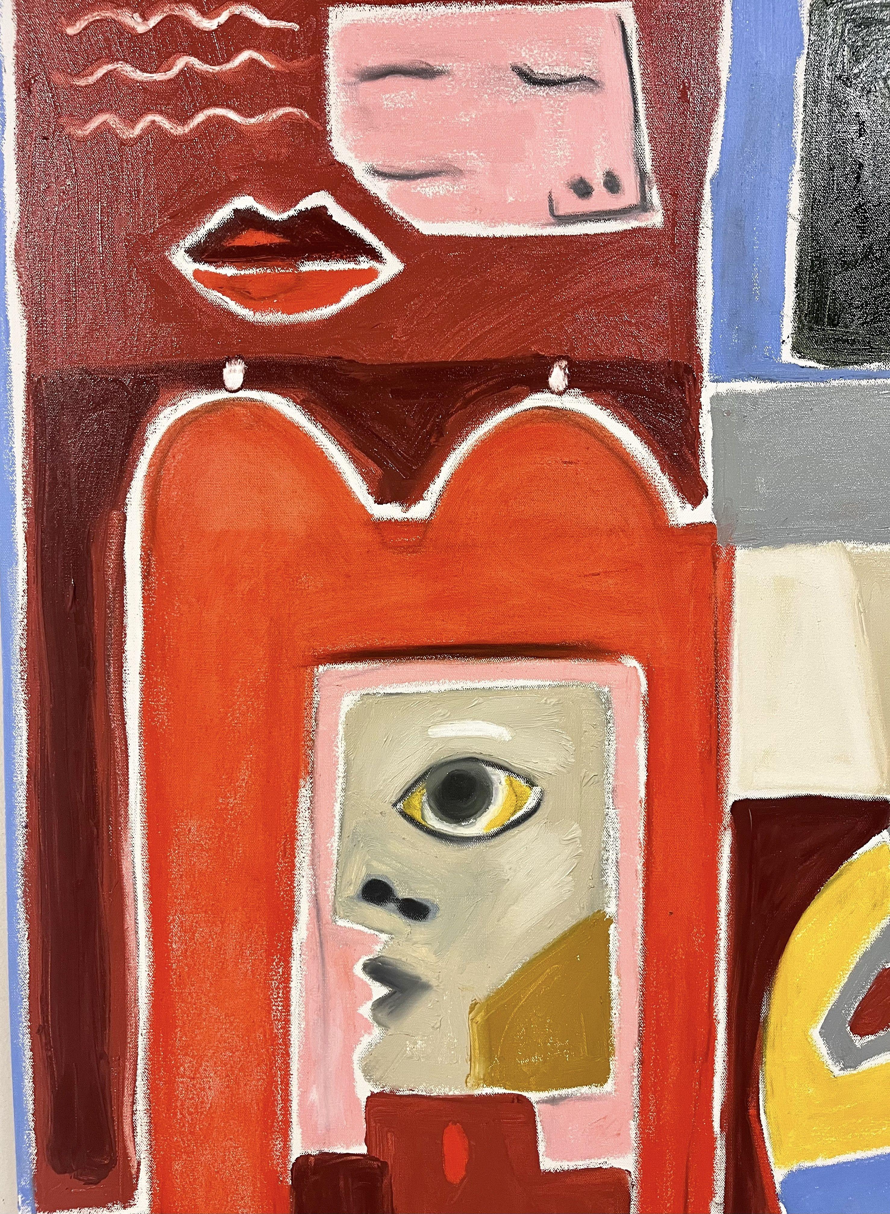 Homenaje a Françoise, Pintura, Óleo sobre lienzo - Painting Expresionismo abstracto de Laurent Proneur
