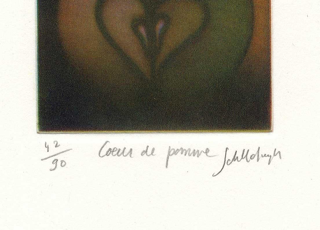 Coeur de Pomme (Heart of Apple) - Modern Print by Laurent Schkolnyk