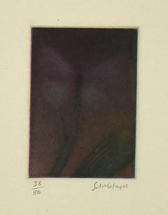 Komposition - Original-Radierung auf Papier von Laurent Schkolnyk - 1990