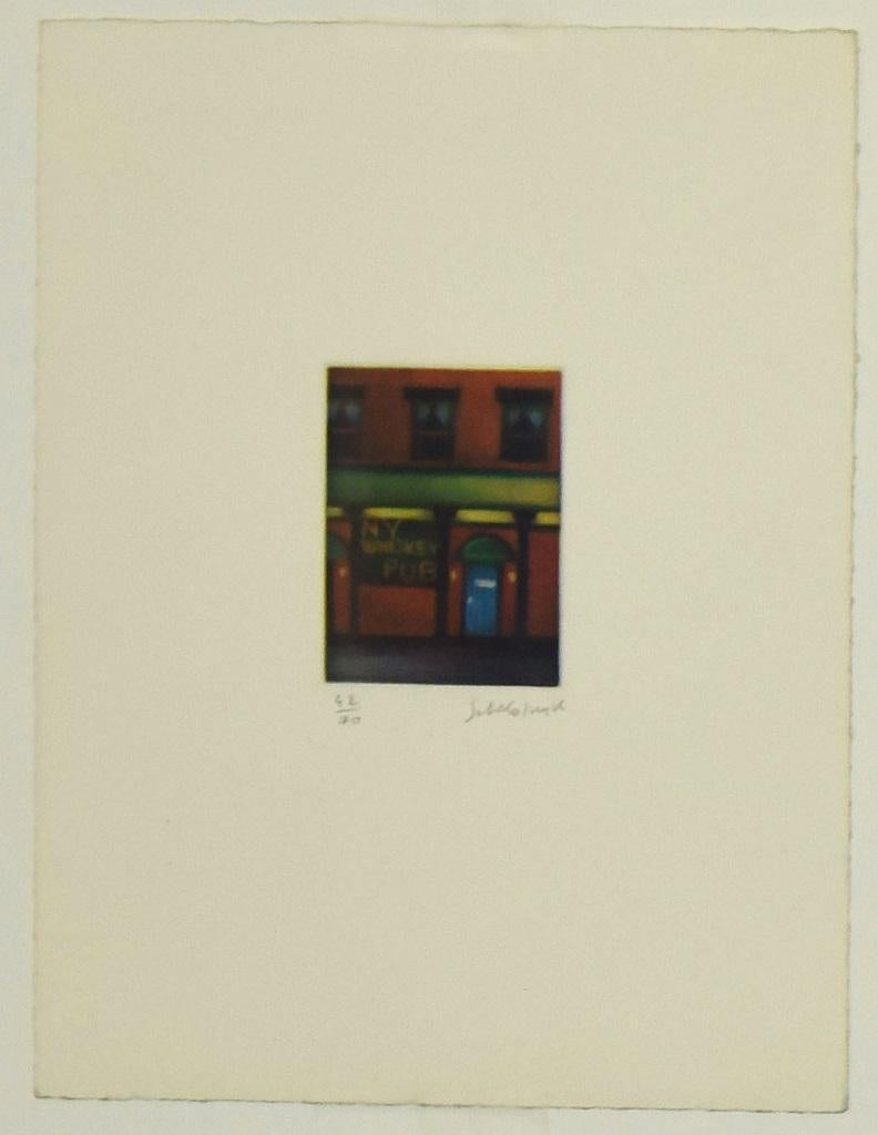 Composition - Original Etching on Paper by Laurent Schkolnyk - 1990s For Sale 1