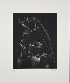 Telephone, mezzotint by Laurent Schkolnyk