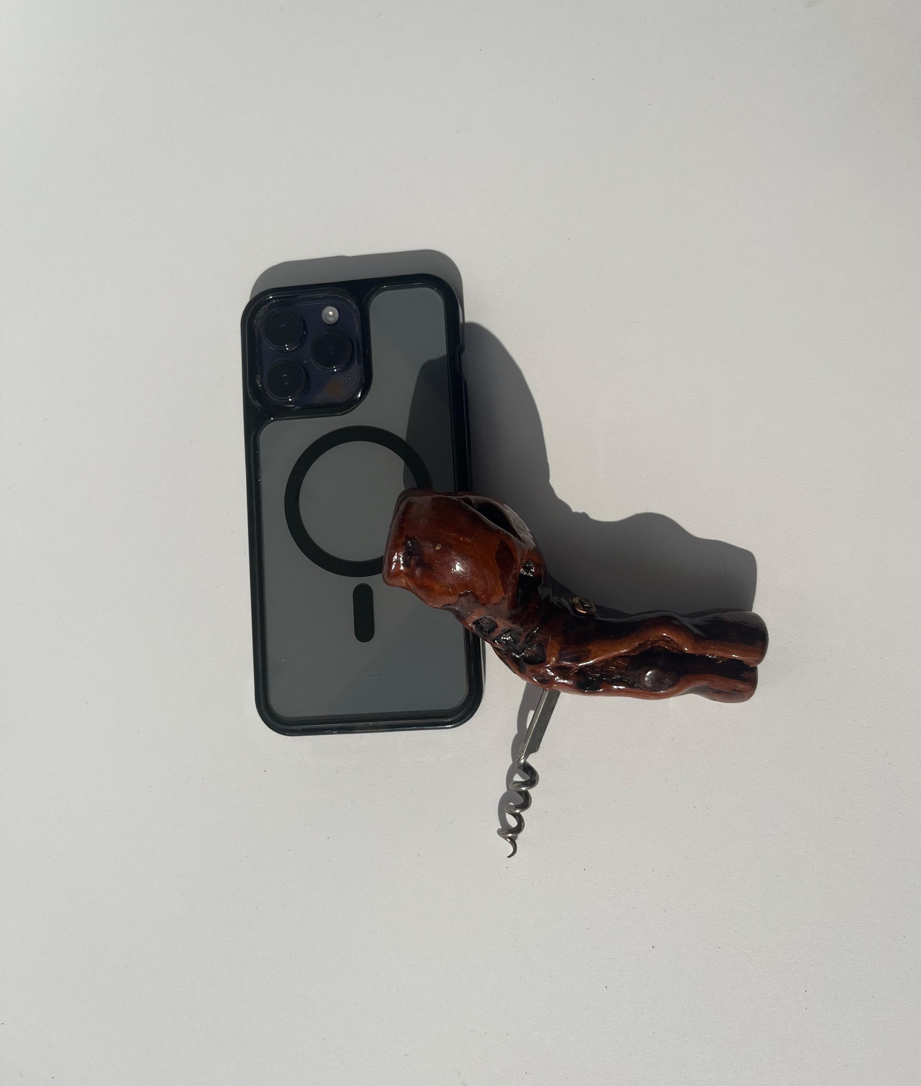 Mid-Century Modern Laurent Siret, French Burlwood Cork Screw, France For Sale