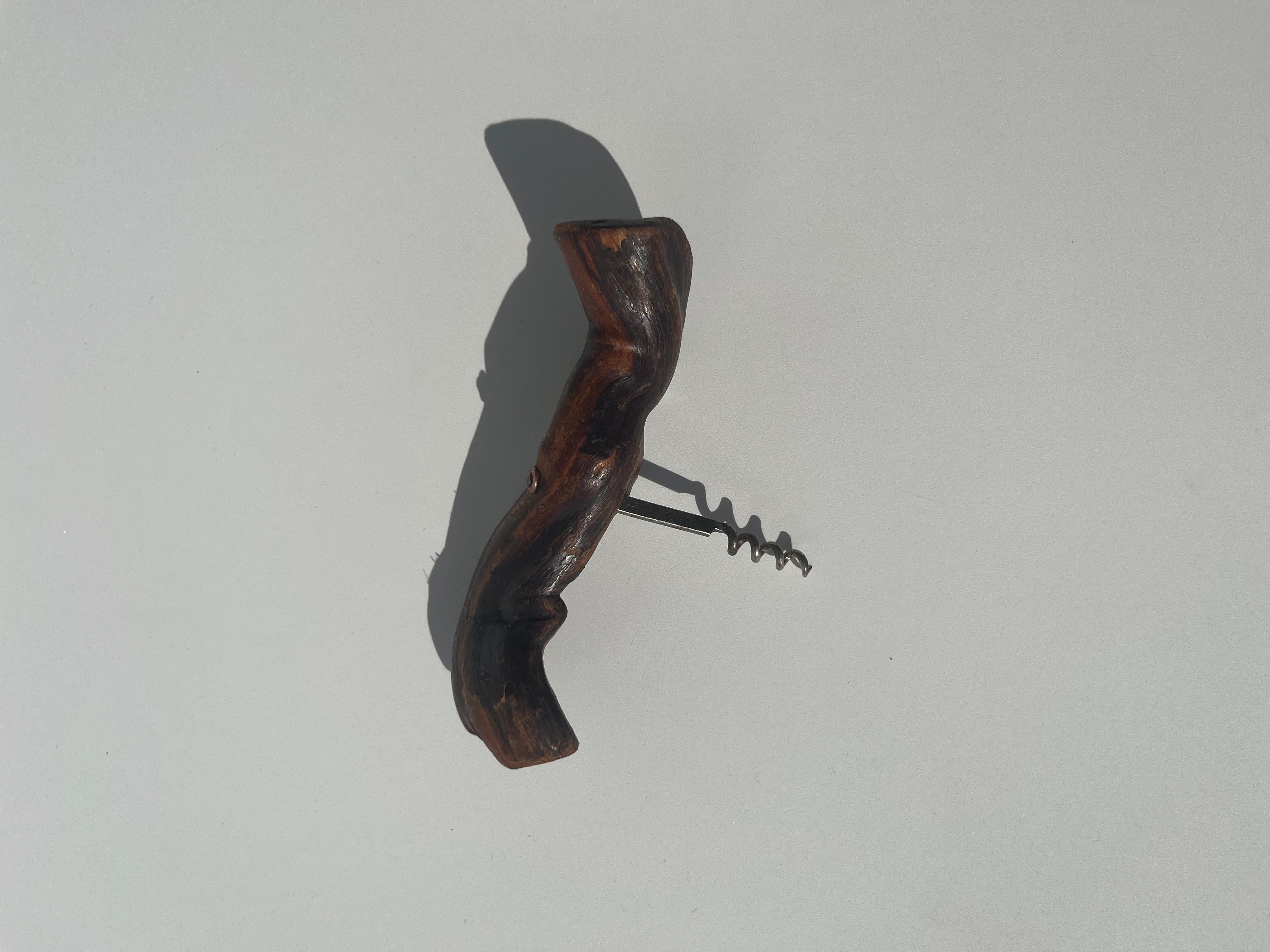 Laurent Siret, French Burlwood Cork Screw, France In Good Condition For Sale In Miami, FL