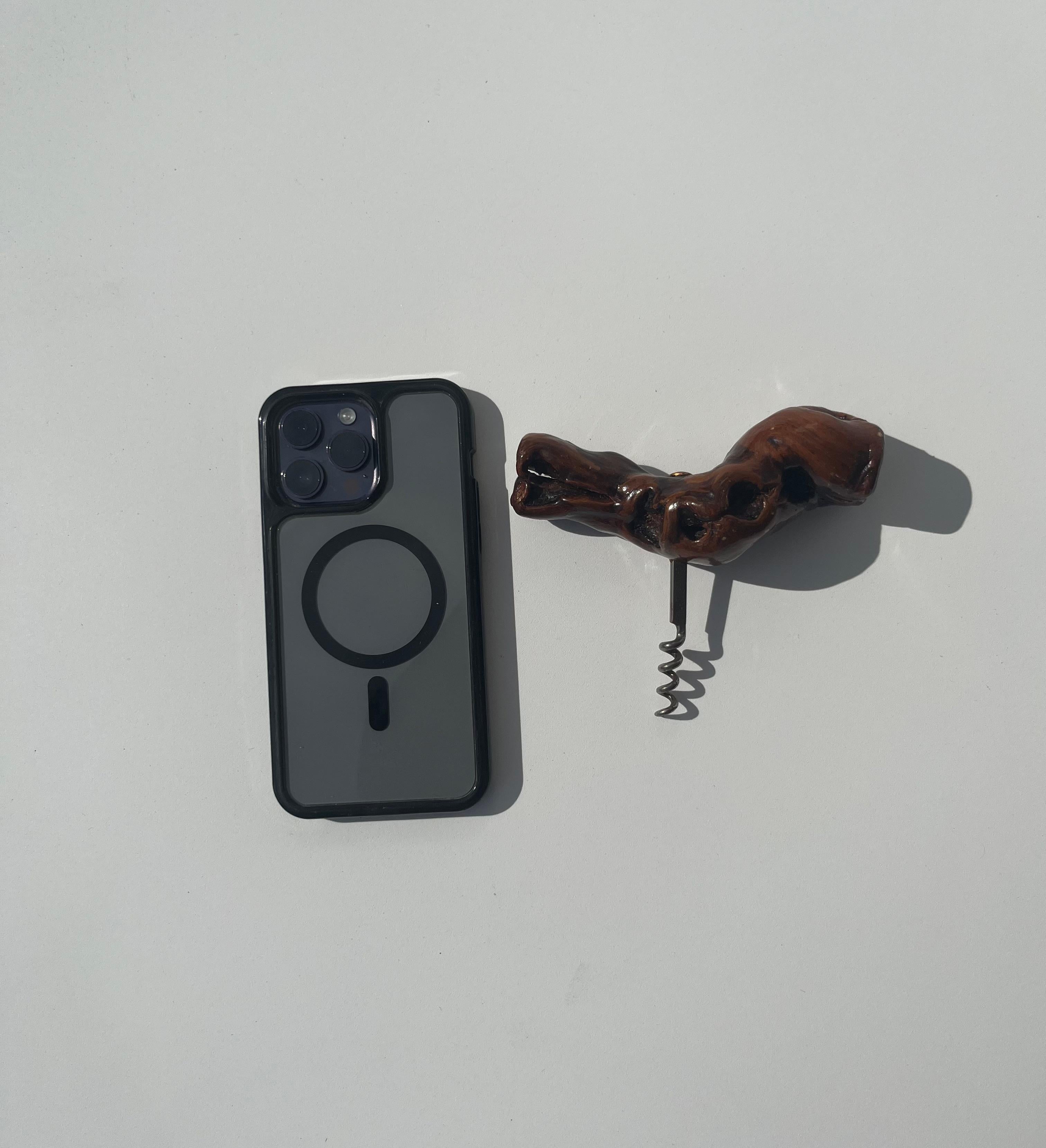 Mid-20th Century Laurent Siret, French Burlwood Cork Screw, France For Sale