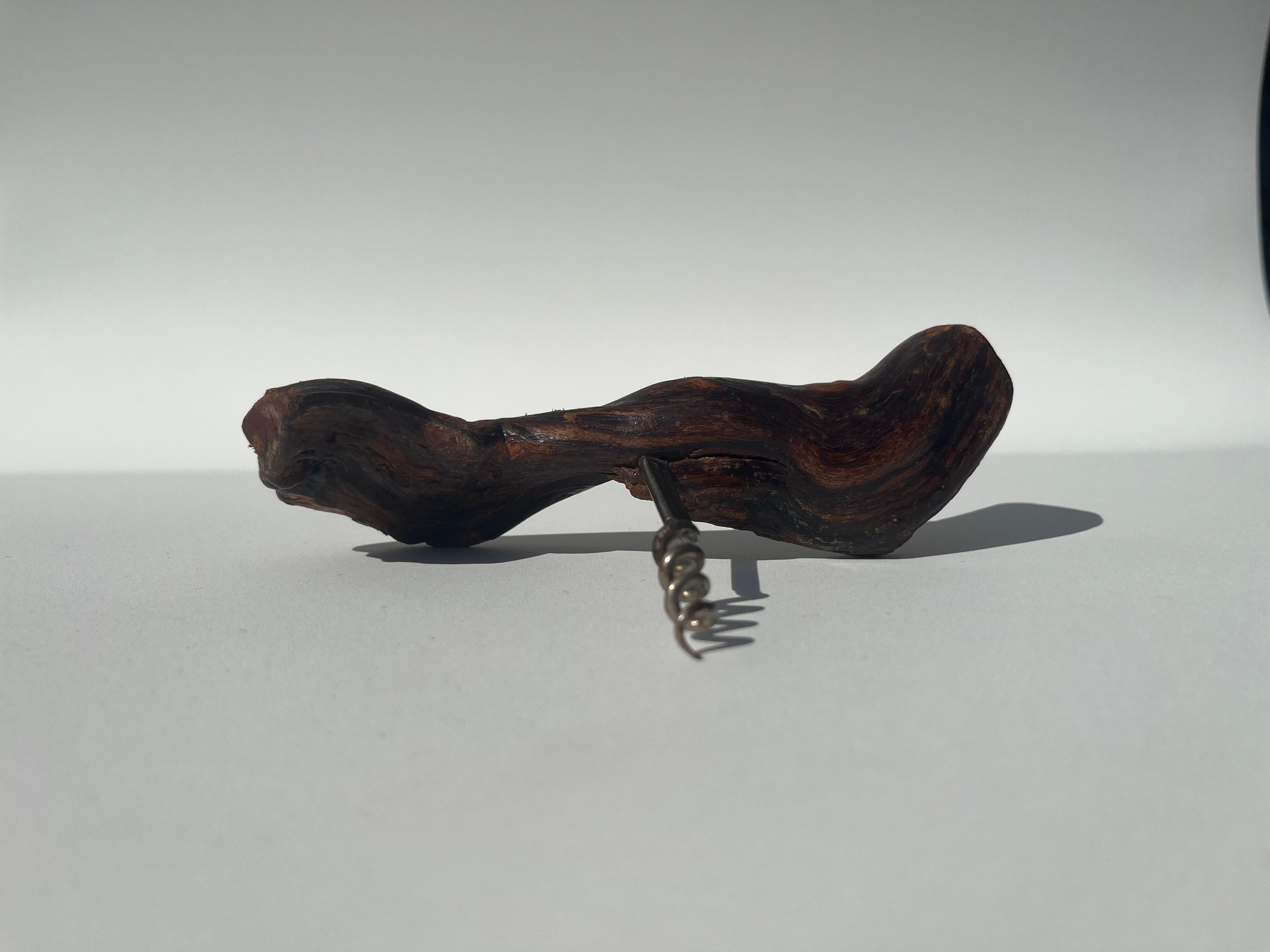 Mid-20th Century Laurent Siret, French Burlwood Cork Screw, France For Sale
