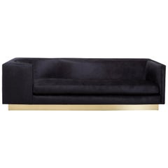 LAURENT SOFA - Modern Asymmetrical Sofa in Glam Velvet