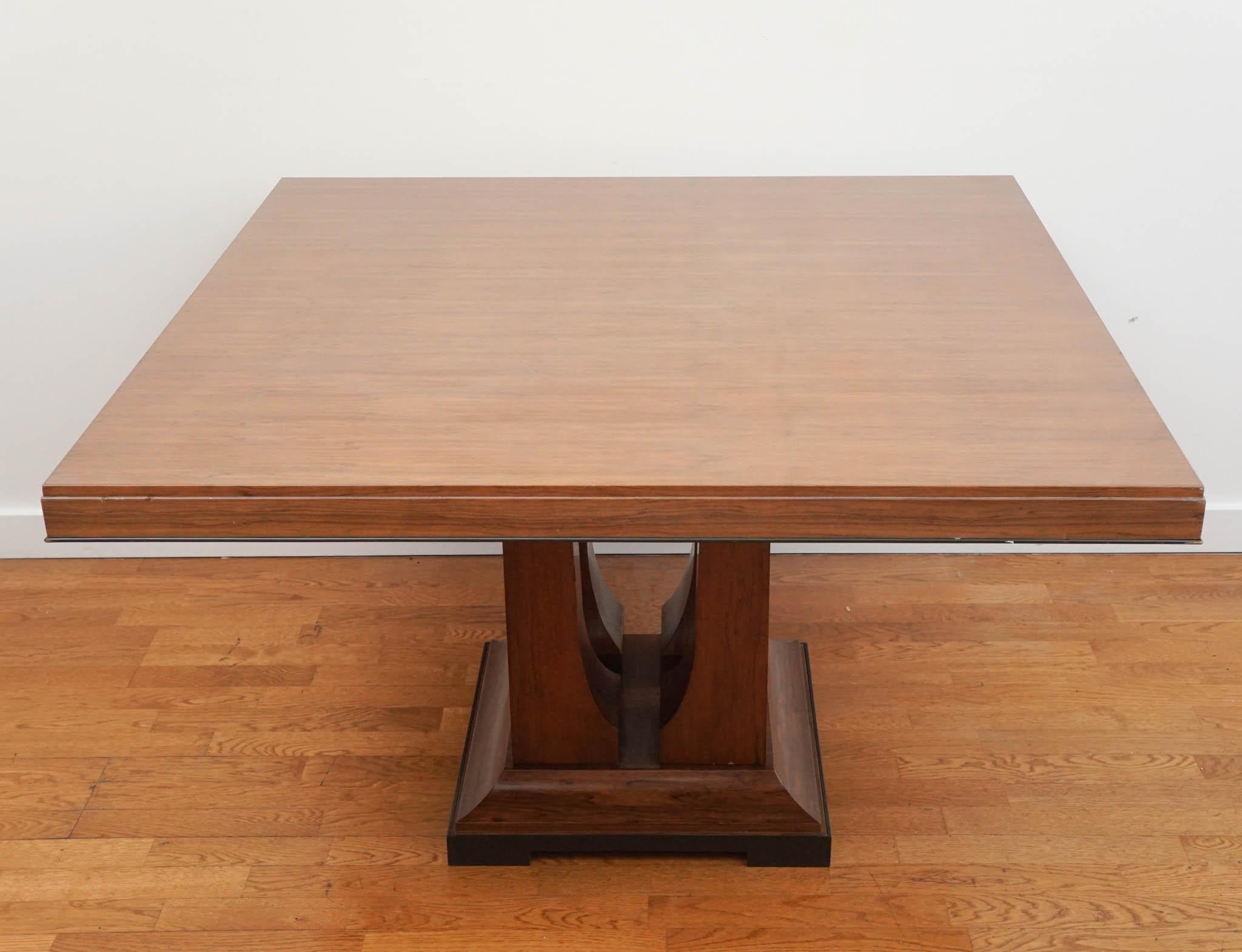 Art Deco Laurent Square Dining Table by Donghia For Sale
