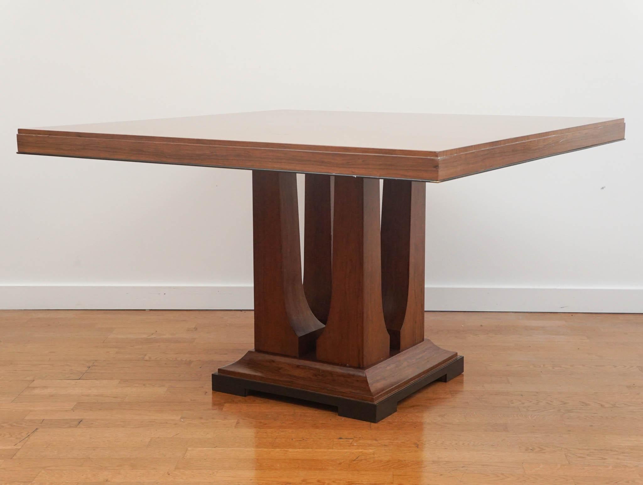 Laurent Square Dining Table by Donghia In Good Condition For Sale In Hudson, NY