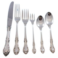 Laurentian by Birks Canada Juego de Cubiertos de Plata de Ley para 8 Servicio 49 Piezas