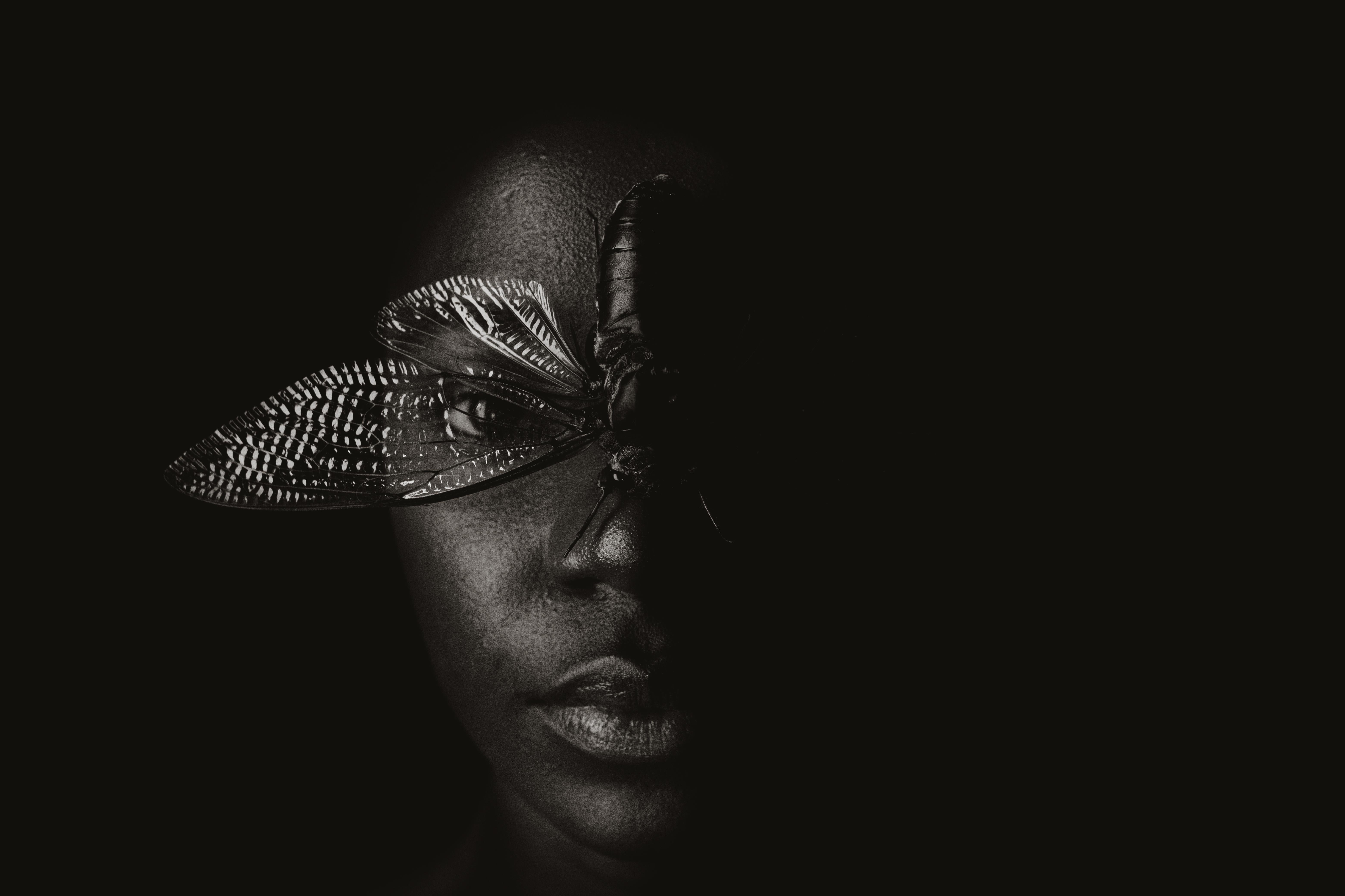 ''Capturing a Moment'' Fine Art Photography Limited Edition Print of 5 - Black Portrait Photograph by Laurentina Miksys