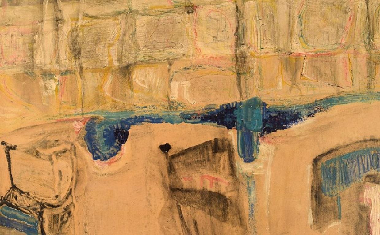 Lauri Nila '1898-1983', Listed Finnish Artist, Oil on Board, 