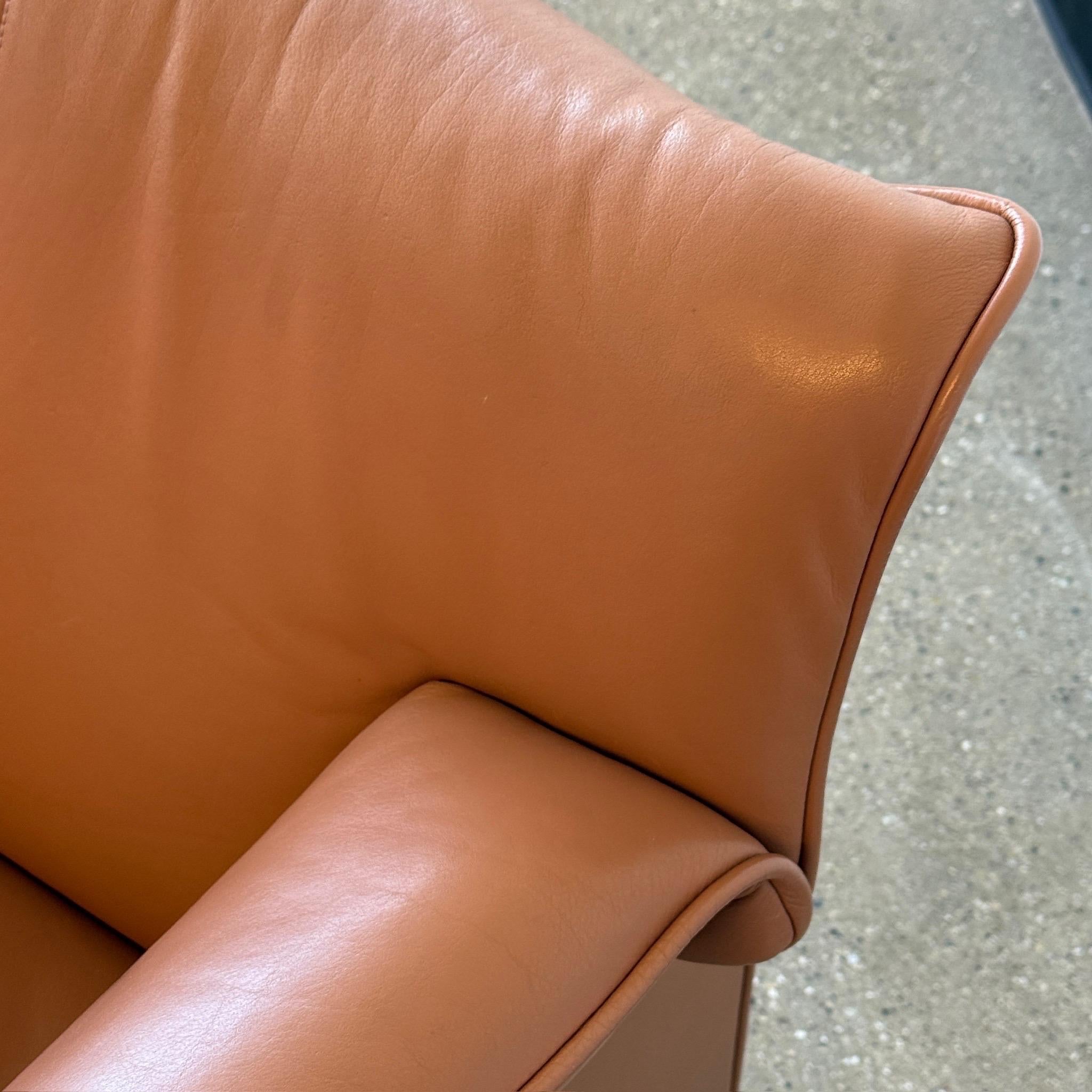 Leather Lauriana Chairs by Afra + Tobia Scarpa for B&B Italia For Sale