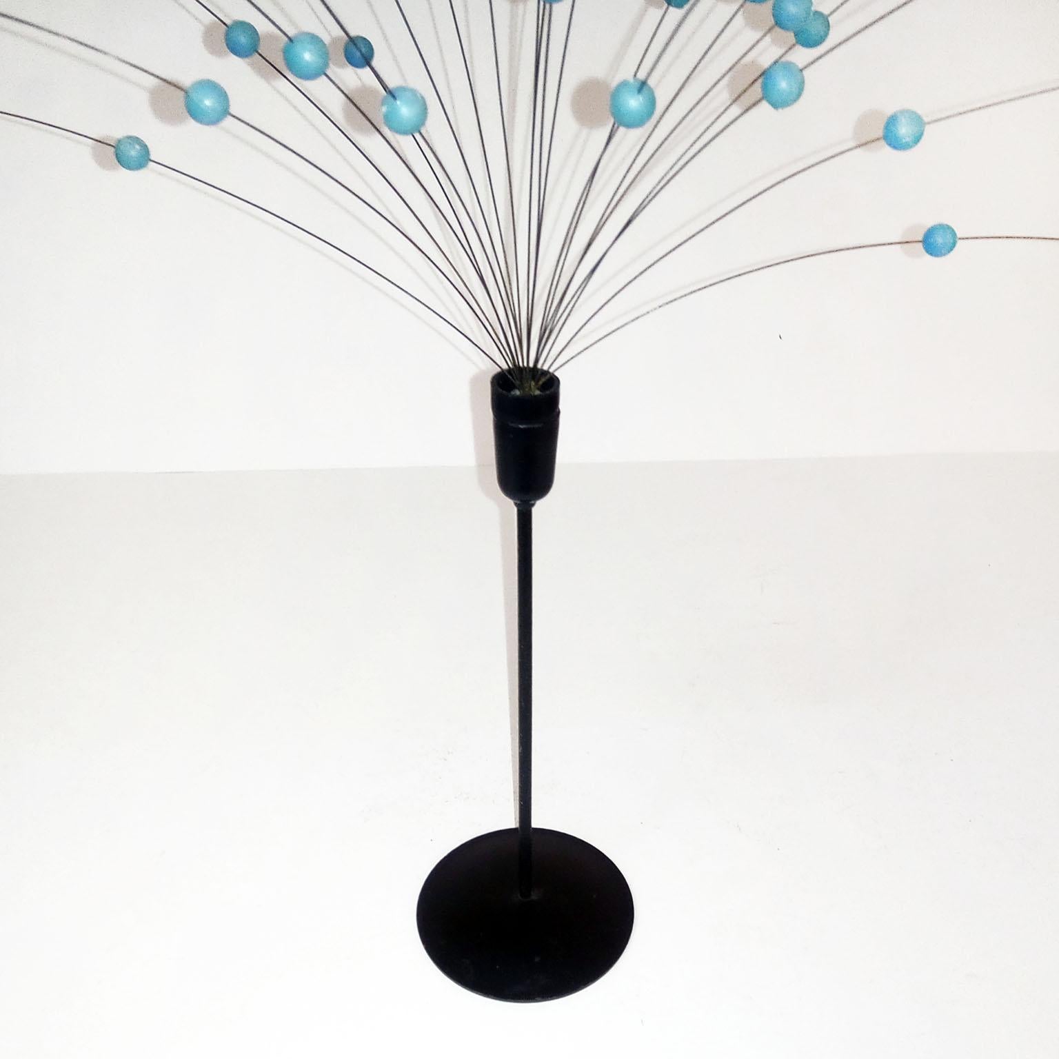 Space Age Laurids Lonborg for Scandia Design Blue Kinetic Ball Sculpture