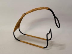 Louche à carafe en fer et rotin enveloppée de Laurids Longborg