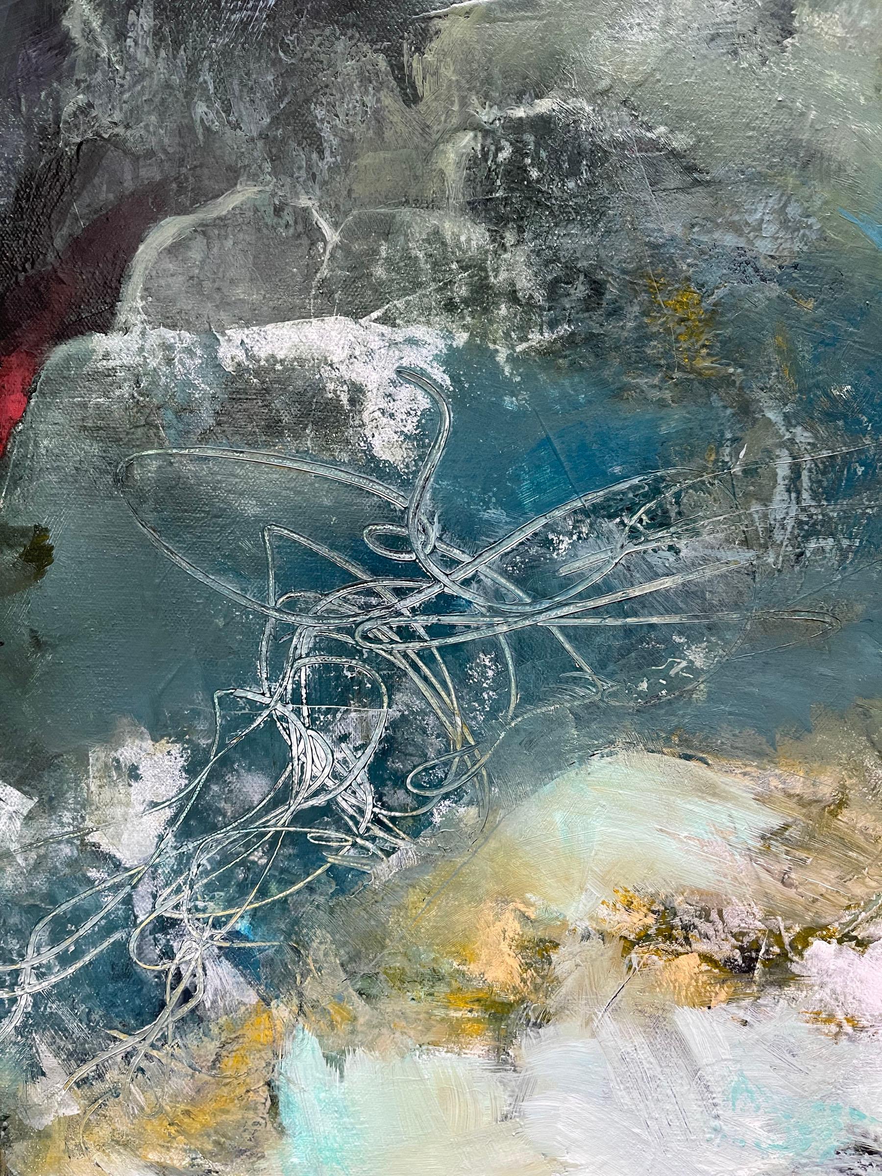 L'ho trovato sulla spiaggia 3 - Pittura contemporanea /Tessitura diversa (Greene & Greene) - Painting Contemporaneo di Laurie Barmore