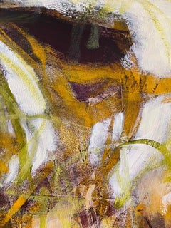 Your Words Filled Me With Courage -  Contemporary Painting (Yellow + Pink)