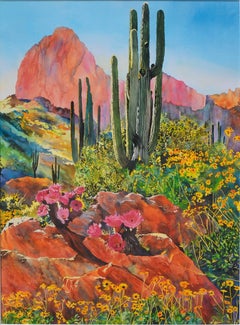 Desert Spring Giclée Druck, Signiert 27/95, 1996 Landschaft
