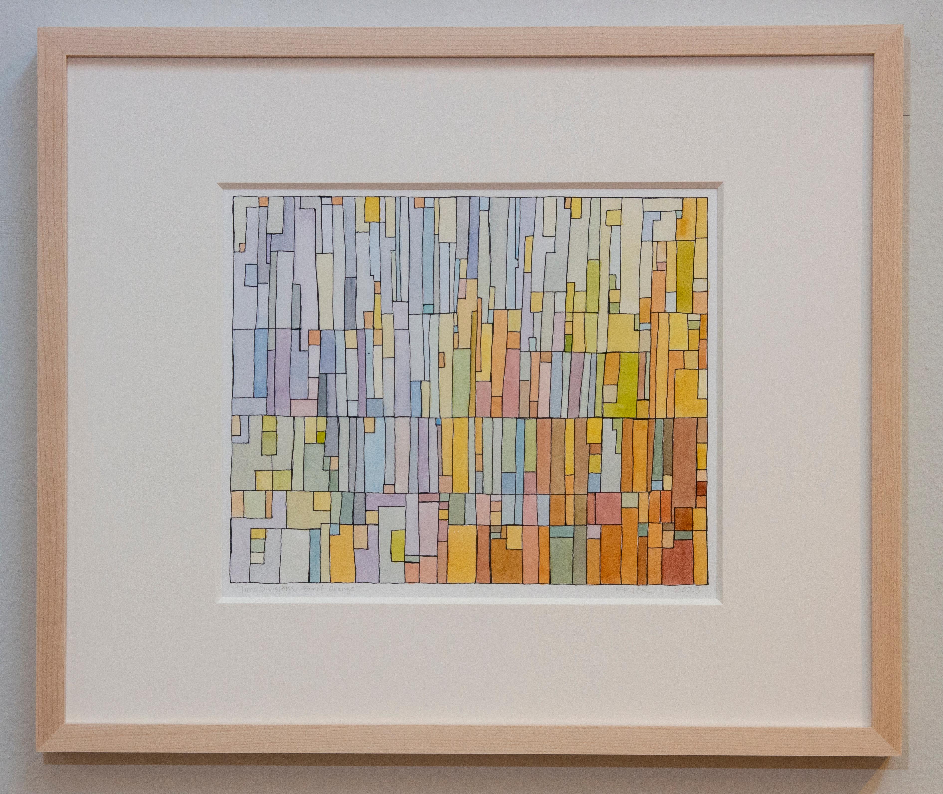 BURNT ORANGE - Painting by Laurie Frick