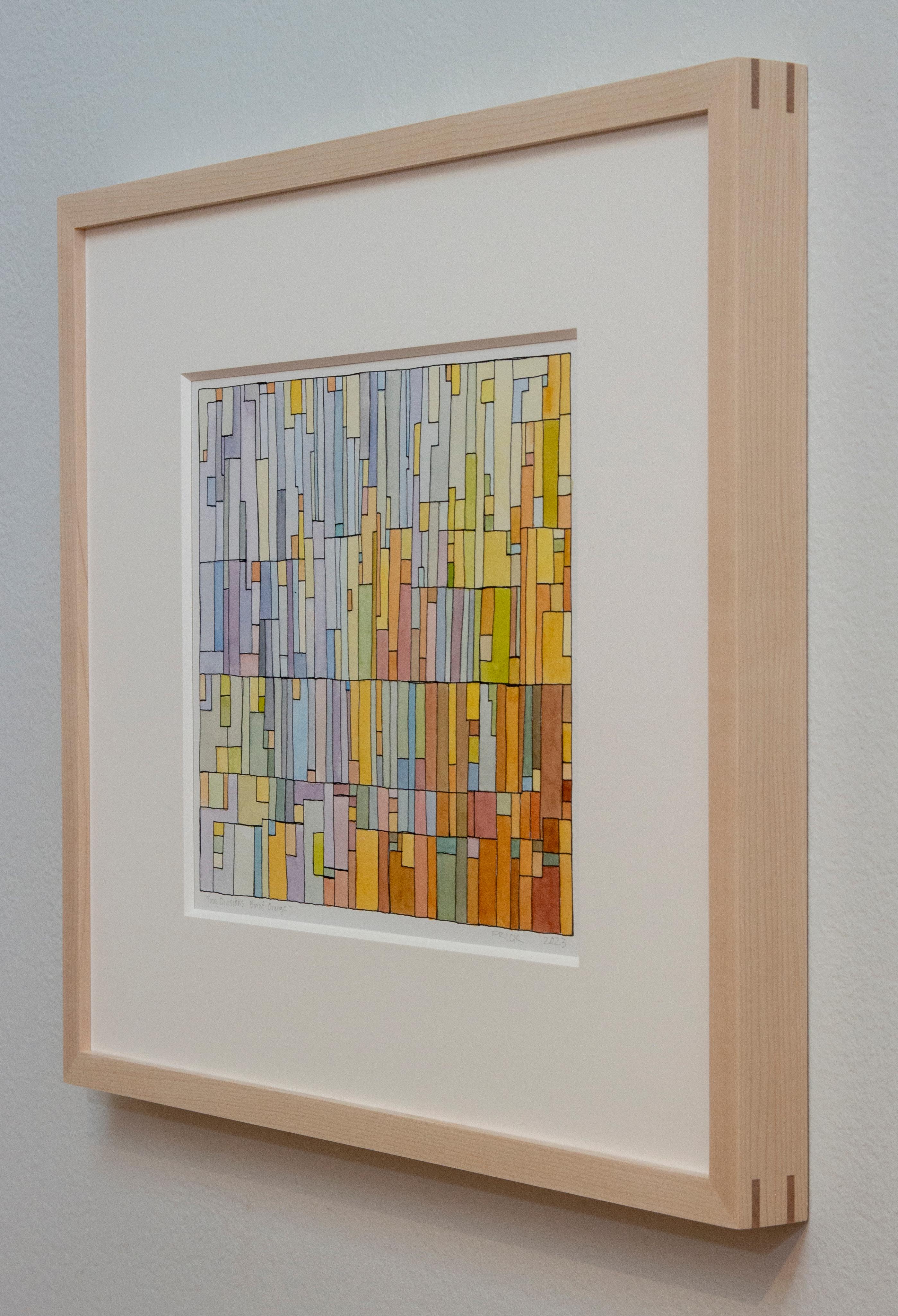 BURNT ORANGE - Contemporary Painting by Laurie Frick