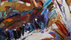 Hilltoppers - Original Horse Painting Colorful Equine Art Modern Western Artwork