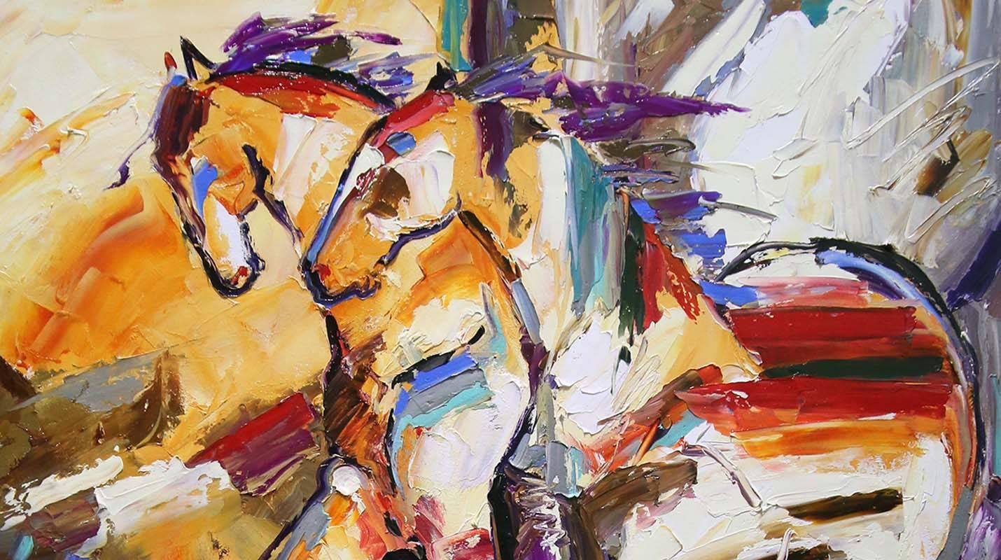 colorful horse paintings