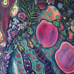 We Can Elevate Each Other - oversized mixed-media portrait painting on muslin