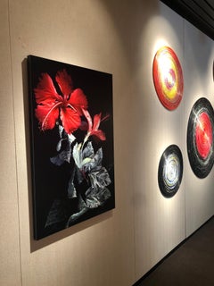 Hibiscus - Polychrome Photograph on Aluminum